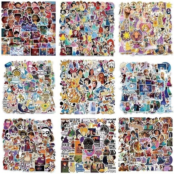 Lot of 100 Random Vinyl Disney Stickers - Picture 4 of 4